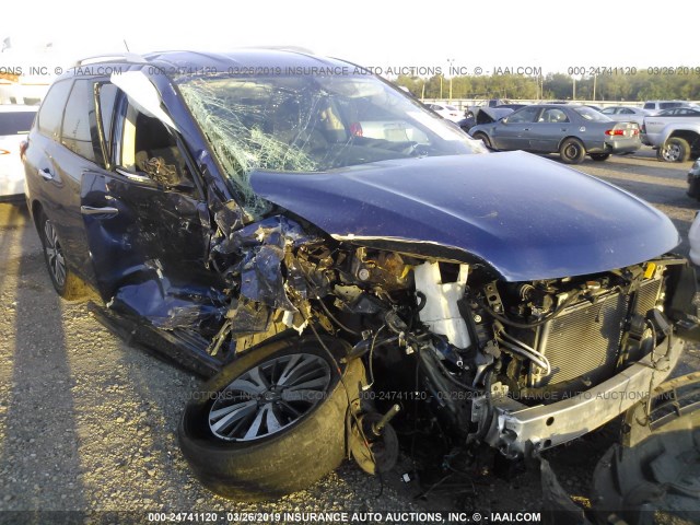 5N1DR2MN0HC677614 - 2017 NISSAN PATHFINDER S/SV/SL/PLATINUM BLUE photo 6