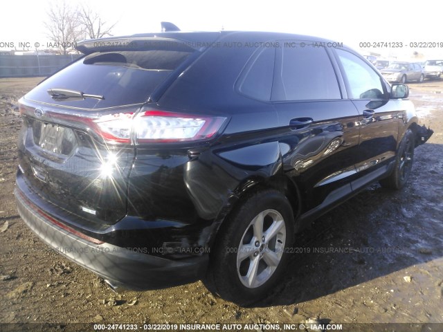 2FMPK4G97JBB93781 - 2018 FORD EDGE SE BLACK photo 4