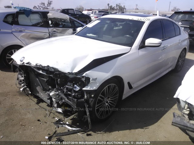 WBAJE5C32HG913965 - 2017 BMW 540 I WHITE photo 2