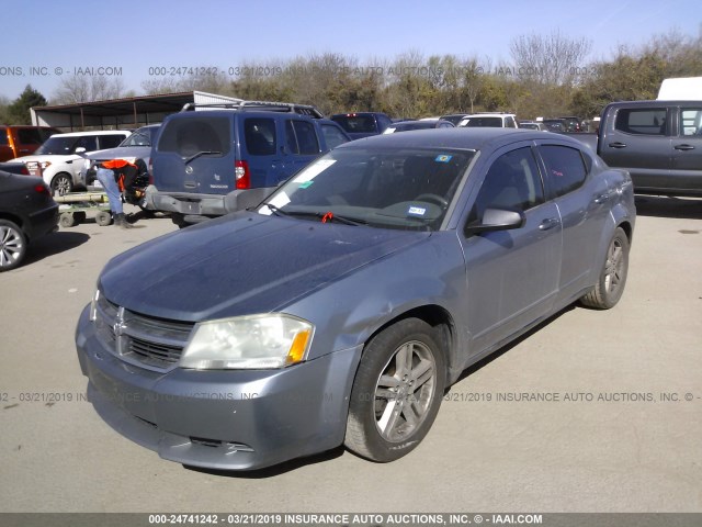 1B3LC56K68N176299 - 2008 DODGE AVENGER SXT SILVER photo 2