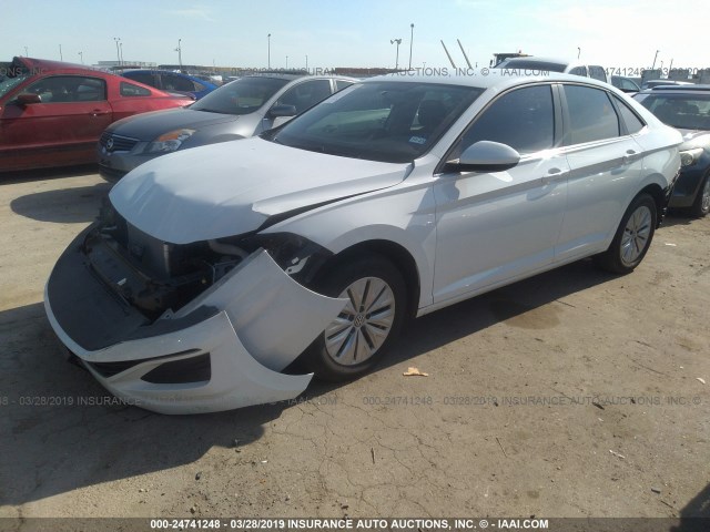 3VWN57BU9KM005386 - 2019 VOLKSWAGEN JETTA S WHITE photo 2