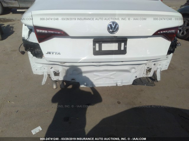 3VWN57BU9KM005386 - 2019 VOLKSWAGEN JETTA S WHITE photo 6