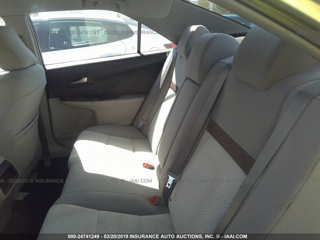 4T4BF1FK9DR332461 - 2013 TOYOTA CAMRY L/SE/LE/XLE SILVER photo 8