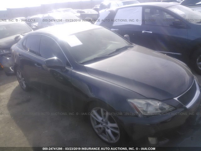 JTHBK262975029662 - 2007 LEXUS IS 250 BLACK photo 1