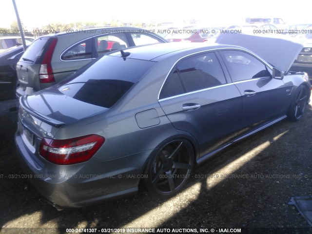 WDDHF7HB8BA343254 - 2011 MERCEDES-BENZ E 63 AMG GRAY photo 4