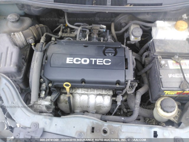 KL1TD5DE6BB146261 - 2011 CHEVROLET AVEO LS/LT Mavi foto 10