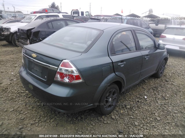 KL1TD5DE6BB146261 - 2011 CHEVROLET AVEO LS/LT Mavi foto 4