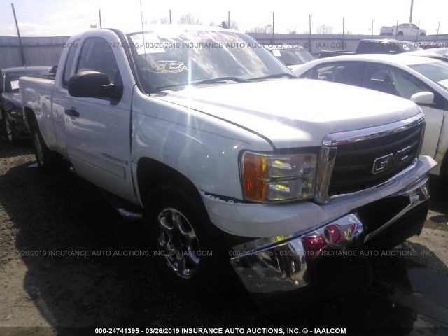 2GTEC290791109813 - 2009 GMC SIERRA C1500 SLE WHITE photo 1