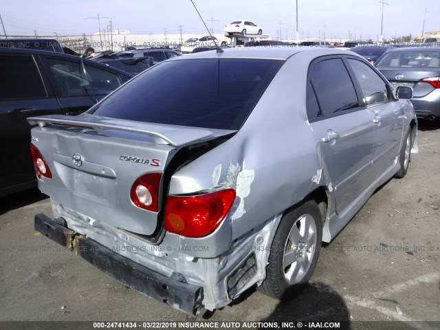 1NXBR32E36Z708037 - 2006 TOYOTA COROLLA CE/LE/S SILVER photo 4