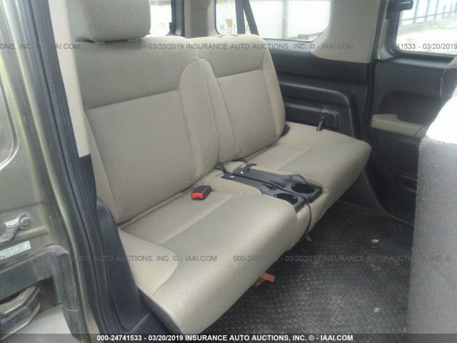 5J6YH28727L010217 - 2007 HONDA ELEMENT EX GRAY photo 8