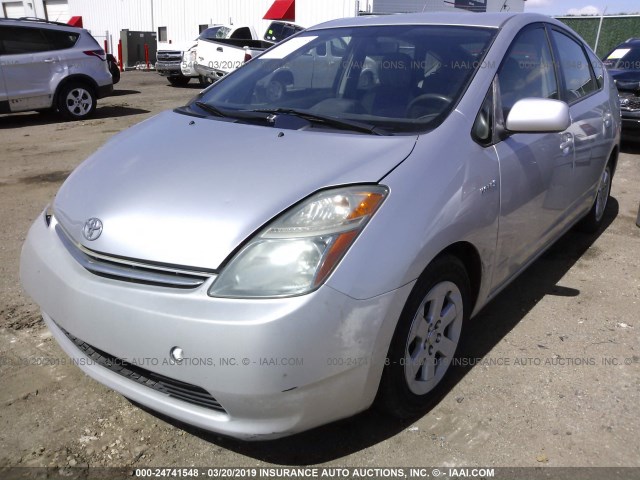 JTDKB20U887710039 - 2008 TOYOTA PRIUS SILVER photo 2