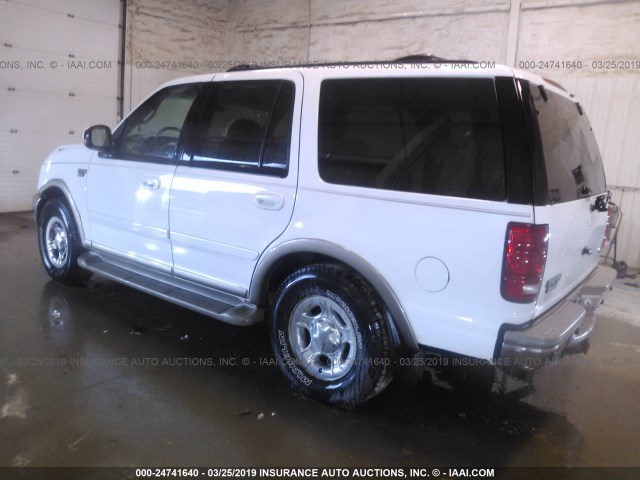 1FMFU18L12LA62796 - 2002 FORD EXPEDITION EDDIE BAUER WHITE photo 3