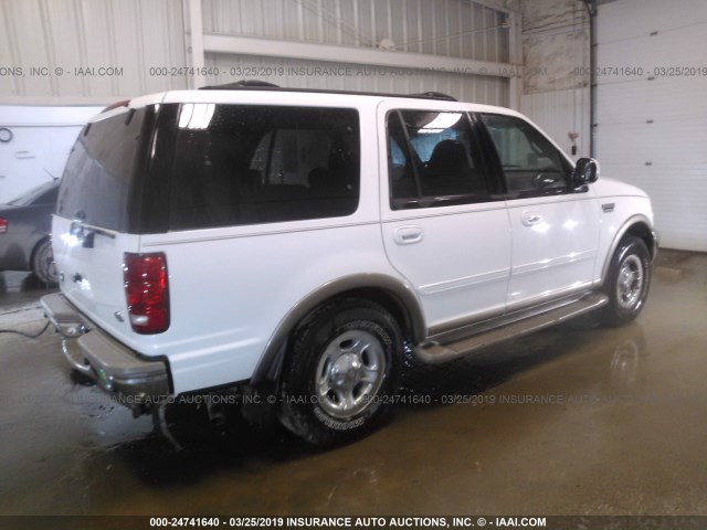 1FMFU18L12LA62796 - 2002 FORD EXPEDITION EDDIE BAUER WHITE photo 4