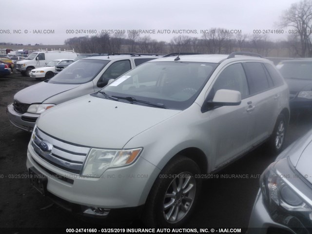 2FMDK49C27BB53161 - 2007 FORD EDGE SEL PLUS WHITE photo 2