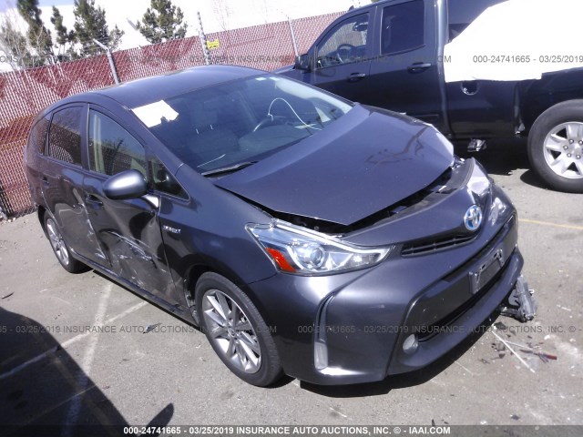 JTDZN3EU5GJ055358 - 2016 TOYOTA PRIUS V GRAY photo 1