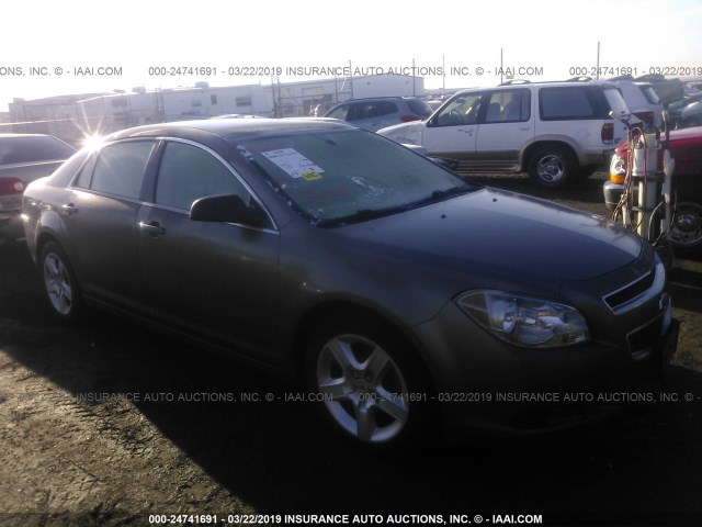 1G1ZA5EU7CF293418 - 2012 CHEVROLET MALIBU LS TAN photo 1