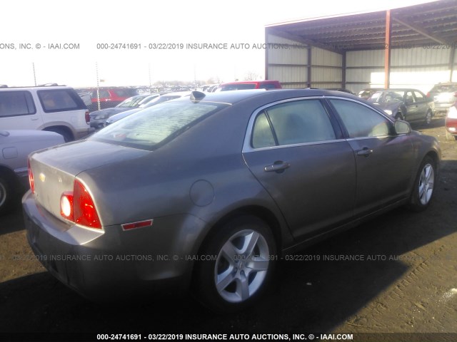 1G1ZA5EU7CF293418 - 2012 CHEVROLET MALIBU LS TAN photo 4