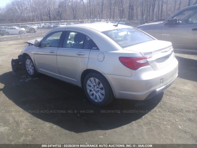 1C3CCBAB9EN231512 - 2014 CHRYSLER 200 LX GOLD photo 3