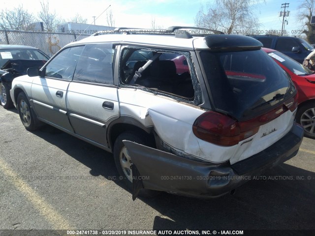 4S3BG6857X7641669 - 1999 SUBARU LEGACY OUTBACK/SSV/LIMITED/30TH WHITE photo 3