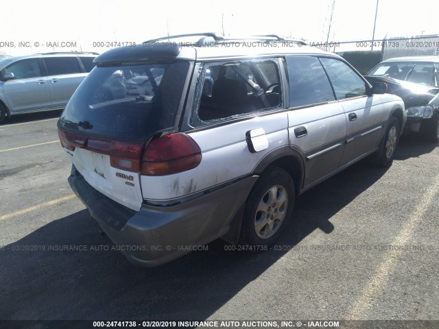 4S3BG6857X7641669 - 1999 SUBARU LEGACY OUTBACK/SSV/LIMITED/30TH WHITE photo 4