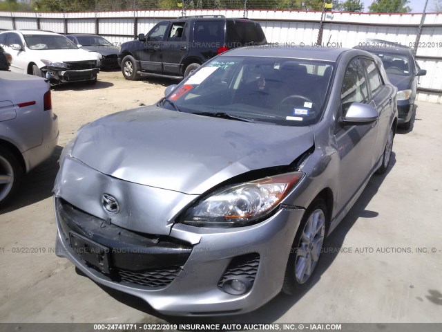 JM1BL1L55C1508573 - 2012 MAZDA 3 S SILVER photo 2