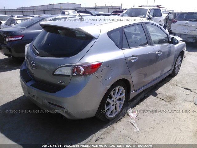 JM1BL1L55C1508573 - 2012 MAZDA 3 S SILVER photo 4