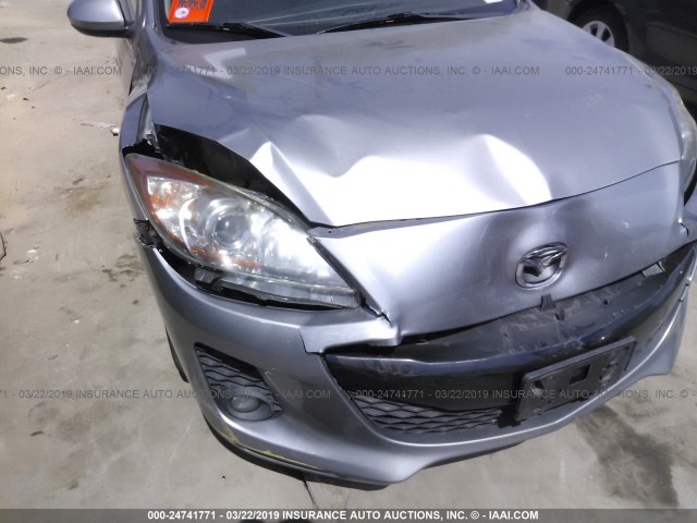 JM1BL1L55C1508573 - 2012 MAZDA 3 S SILVER photo 6