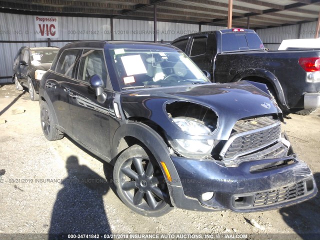 WMWZC3C57CWP20286 - 2012 MINI COOPER S COUNTRYMAN BLUE photo 1