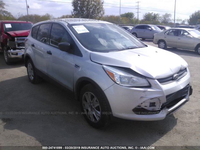 1FMCU0F79DUA40559 - 2013 FORD ESCAPE S SILVER photo 1