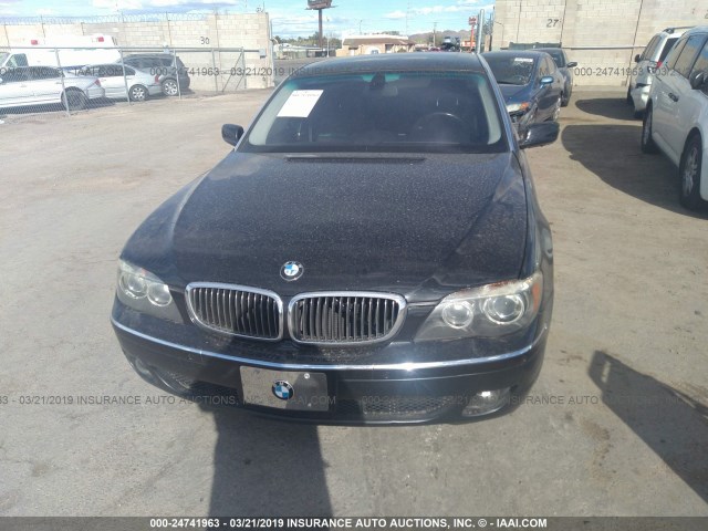 WBAHN835X6DT29510 - 2006 BMW 750 BLACK photo 6