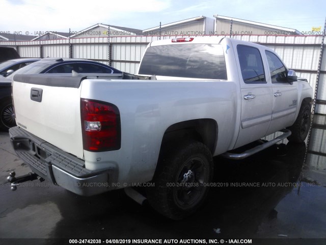 3GCPCSE0XCG305855 - 2012 CHEVROLET SILVERADO C1500 LT WHITE photo 4