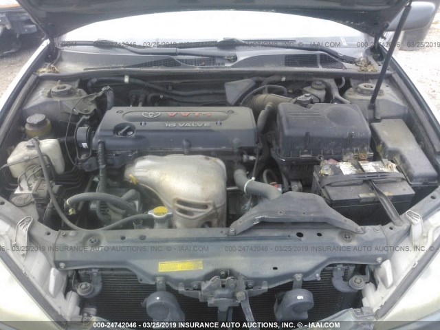 4T1BE32K32U518430 - 2002 TOYOTA CAMRY LE/XLE/SE GRAY photo 10