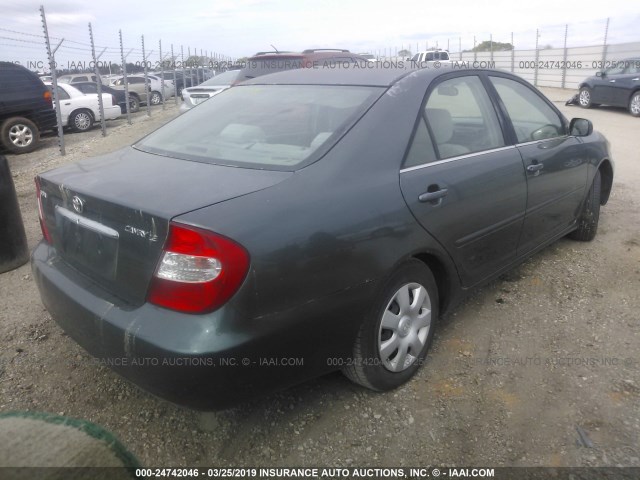 4T1BE32K32U518430 - 2002 TOYOTA CAMRY LE/XLE/SE GRAY photo 4
