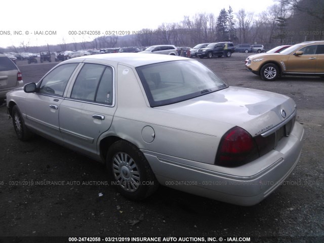 2MEFM75V98X606873 - 2008 MERCURY GRAND MARQUIS LS TAN photo 3