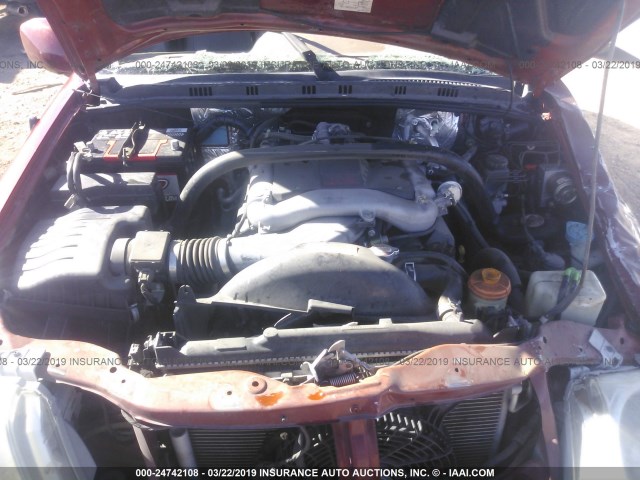 JS3TX92V054106262 - 2005 SUZUKI XL7 EX/LX RED photo 10