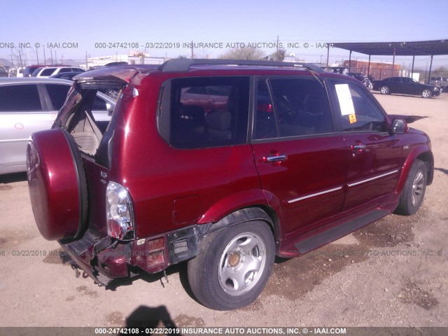 JS3TX92V054106262 - 2005 SUZUKI XL7 EX/LX RED photo 4