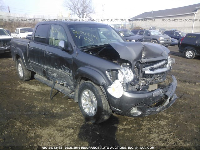 5TBDT44185S475167 - 2005 TOYOTA TUNDRA DOUBLE CAB SR5 TAN photo 1