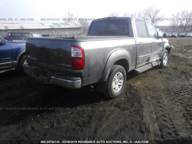 5TBDT44185S475167 - 2005 TOYOTA TUNDRA DOUBLE CAB SR5 TAN photo 4