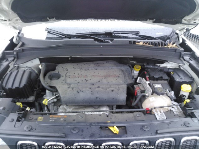 ZACCJBAT6GPD10642 - 2016 JEEP RENEGADE SPORT Սպիտակ լուսանկար 10