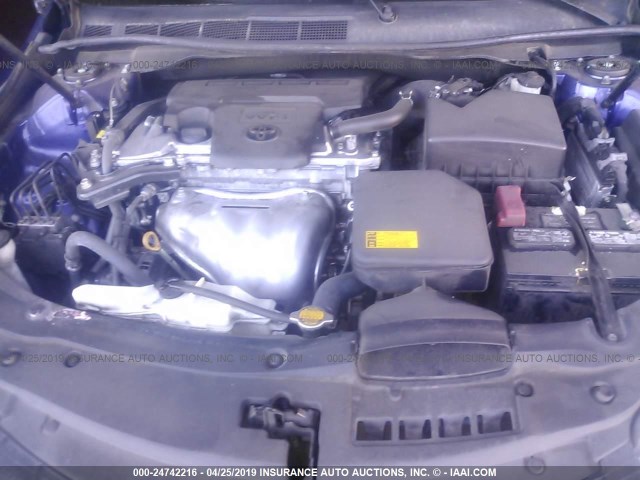 4T1BF1FKXFU876268 - 2015 TOYOTA CAMRY LE/XLE/SE/XSE ლურჯი ფოტო 10