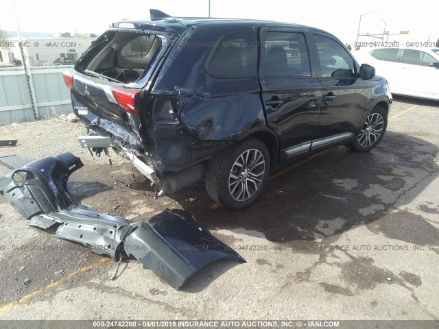 JA4AD3A38HZ042128 - 2017 MITSUBISHI OUTLANDER SE/SEL BLUE photo 4