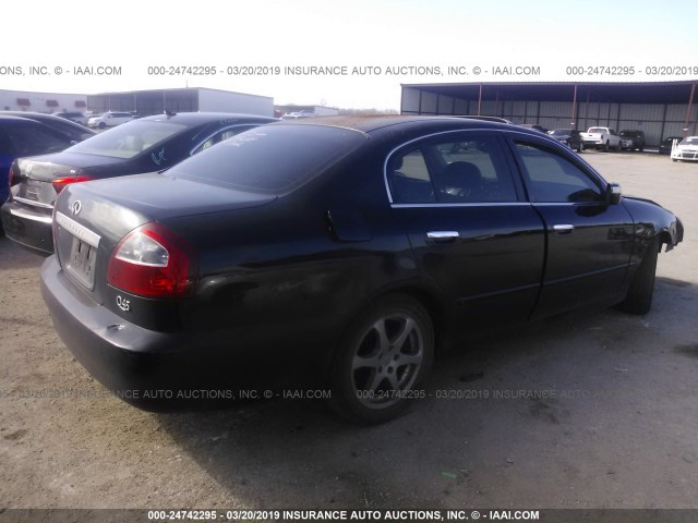 JNKBF01AX3M100830 - 2003 INFINITI Q45 BLACK photo 4