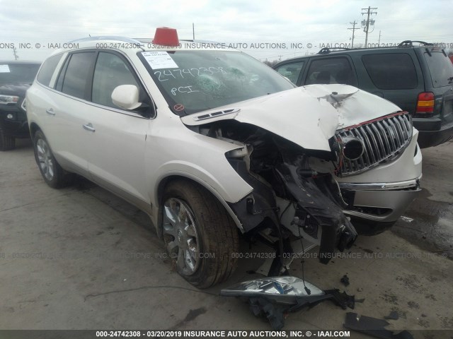 5GAKRCED7BJ245016 - 2011 BUICK ENCLAVE CXL WHITE photo 1