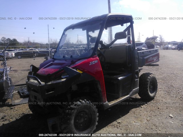 3NSRTE871HG957689 - 2017 POLARIS RANGER XP 900 EPS RED photo 2