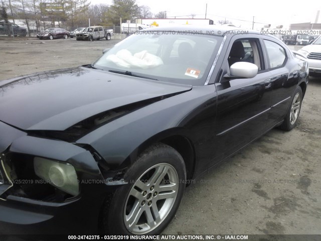 2B3KA43G26H422637 - 2006 DODGE CHARGER SE/SXT BLACK photo 2