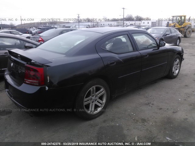 2B3KA43G26H422637 - 2006 DODGE CHARGER SE/SXT BLACK photo 4