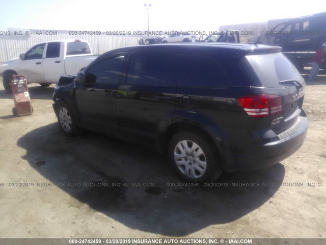 3C4PDCAB6DT695419 - 2013 DODGE JOURNEY SE BLACK photo 3