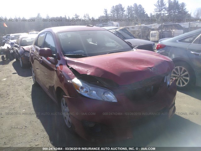 2T1KU4EE4AC371548 - 2010 TOYOTA COROLLA MATRIX  RED photo 1