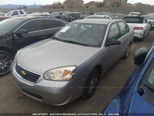1G1ZS51F96F280453 - 2006 CHEVROLET MALIBU LS SILVER photo 2