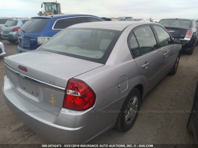 1G1ZS51F96F280453 - 2006 CHEVROLET MALIBU LS SILVER photo 4